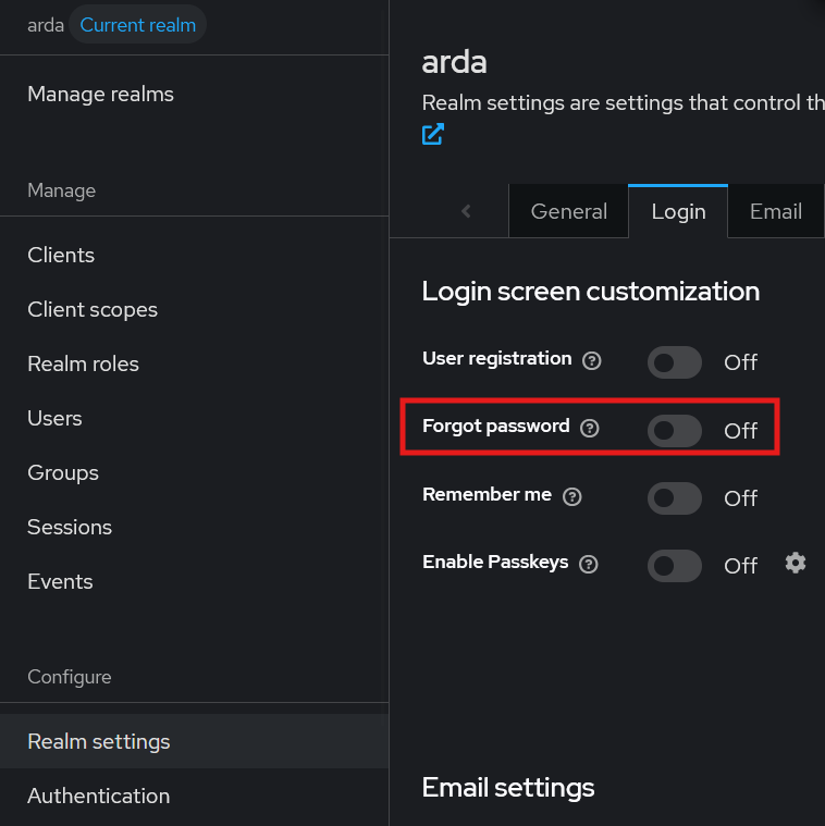 Forgot password